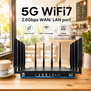 El <span class=keywords><strong>mejor</strong></span> enrutador 5G CPE OpenWRT tribanda Wi-Fi 7, enrutador inalámbrico de alta velocidad, <span class=keywords><strong>sistema</strong></span> Wi-Fi de malla fácil MTK7988AV, enrutador <span class=keywords><strong>Wifi</strong></span> inalámbrico - Product Image 1