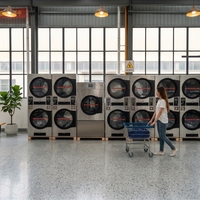Commercial Stack Washer Dryer Heavy Duty Industrial Washer Dryer for Laundromat Hotel Apartment OEM Factory