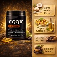 CoQ10 100mg Capsules Molles | Complément Antioxydant pour la Santé Cardiaque et l’Énergie des Adultes