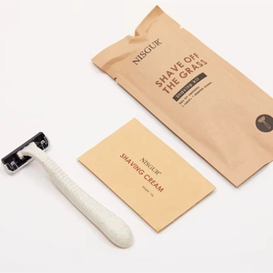 Khách sạn Du lịch dùng một lần cạo râu Kit thép không gỉ mặt dao cạo với màu sắc tùy chỉnh & hương thơm cho nam giới - Product Image 1