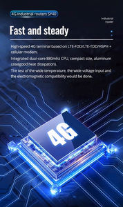 Routeur 4G LTE industriel fiable 300 Mbps avec double SIM, VPN, entrée 5 à 30 V, fonction de redondance et 5 ports Ethernet 100 Mbps - Product Image 4