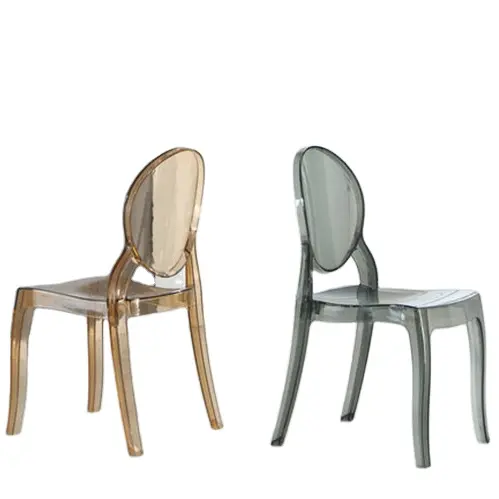 Современный домашний стул, дизайнерский обеденный стул для кофейни, прозрачные пластиковые обеденные стулья <span class=keywords><strong>призрак</strong></span>а