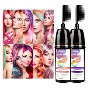 Wholesale 200ml Private Label Natural Color Permanent Colourful Hair Chalk Comb For Girls Women Cosplay DIY