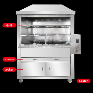 Barbecue rotatif électrique automatique de 1,2 m de long pour agneau et poulet, avec rôtissoire à charbon de bois - Product Image 2