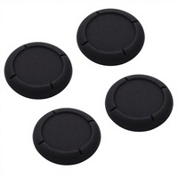 Lot de 4 capuchons noirs pour joysticks analogiques pour manette Pro, compatibles avec le modèle OLED
