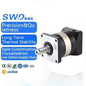 Reduktor Planetari Presisi dengan Poros Padat Keluaran Helikal PFX60 untuk Motor Servo 400w dan Motor Stepper Rasio Kecepatan 3-100 - Product Image 1