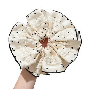 Elegante Elastico per Capelli Oversize in Pizzo, Stile Coreano, Alta Elasticità, Fatto a Mano, Novità 2026, per Coda di Cavallo Bassa - Product Image 1
