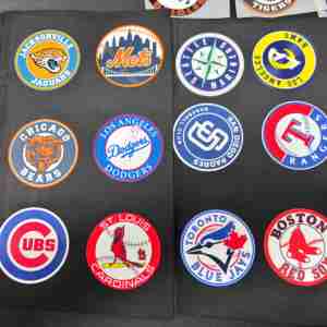 Badge in TPU all'ingrosso, termoadesivi, personalizzati per abbigliamento sportivo, patch 3D in TPU con logo 3D in rilievo per baseball e football, per uso su T-shirt - Product Image 1
