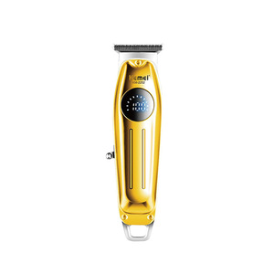 Tondeuse à cheveux électrique Kemei Km-2252, corps métallique, affichage numérique, rechargeable par USB, outil de coupe de cheveux professionnel pour hommes et animaux domestiques - Product Image 4
