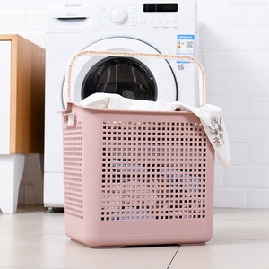 2021 New 2-Tier PP Material <b>Bathroom</b> Laundry Hamper <b>Basket</b> with Handles High Quality Trending Product - Product Image 4