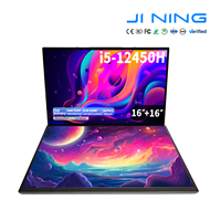 Ordinateur portable professionnel à double écran 16+16 pouces, 16 Go de RAM, 32 Go Intel Core i5 12450H, écran tactile IPS, SSD 512 Go, ROM 1 To, clavier rétroéclairé