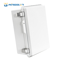Boîtier de jonction extérieur en ABS/PC plaqué, à charnières, étanche IP66, anti-poussière, conforme RoHS, couleur personnalisable, marque Mingguan