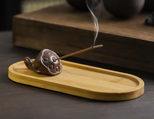 Lotus-Räucherstäbchenhalter: Edle Desktop-Dekoration für Zuhause, Zen-Teezeremonie, Sandelholz- und Aloes-Tablett, Räuchergefäß - Product Image 5