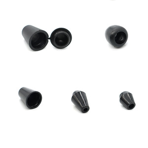<b>Black</b> Plastic Drawcord Ends For Garment Accessories 6mm 8mm 13mm 14mm 16mm 18mm 20mm Round Shape - Product Image 2