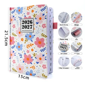 Agenda Semanal Chino-Inglés 2026-2027, Cuaderno A5, <span class=keywords><strong>Libro</strong></span> de Horarios, Logotipo Personalizado, Regalo - Product Image 4