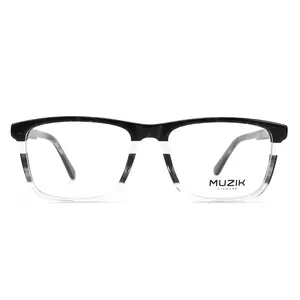 P6188 OEM clássico quadrado acetato óculos ópticos especificações quadros óculos para homens