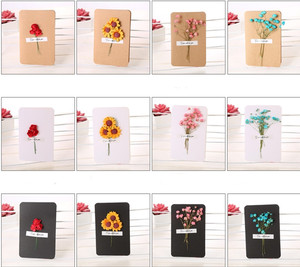 SZ04160 Birthday Gift <strong>Dried</strong> <strong>Flower</strong> Card Customized <strong>Dried</strong> <strong>Flowers</strong> Greeting Card <strong>Mini</strong> Bouquet <strong>Flower</strong> Cards for Wholesale - Product Image 6