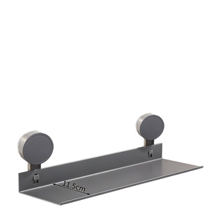 Étagère de rangement épaissie pour salle de bain, mur, miroir, cabine de douche, en aluminium spatial - avec séparateurs, pas de perçage nécessaire - Product Image 2