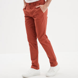 Pantalones Chinos Casuales Ligeros Sin Teñir para Hombre, Tela Base de Tono Natural para Programas de Teñido Personalizado, Marca Privada - Product Image 2