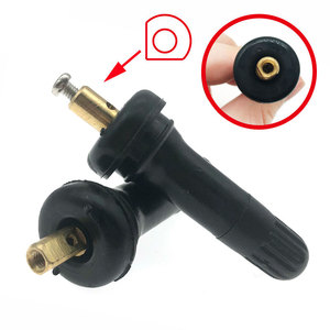 Valve <span class=keywords><strong>TPMS</strong></span> noire pour pneus sans chambre à air avec capteur pour GMC, Chevy, Buick, Ford - Product Image 1