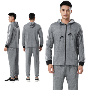 <b>Workout</b> Mens Polyester and Spandex <b>Jackets</b> Hoodie Windproof Joggers Wears Gym Fitness Mens Full Zipper Training Coats - Product Image 6