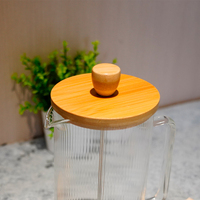 Cafetière à piston en verre isolé personnalisée, en borosilicate haute résistance à la chaleur, double couche, filtre à café domestique, partage
