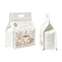 Sachets d'emballage alimentaire sous vide en plastique, sachets réutilisables en papier kraft pour café et thé en poudre, sachets Mylar à bec verseur, emballage stand-up