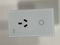 Prise murale intelligente australienne 16A avec panneau en verre, commande tactile, WIFI, Zigbee, USB/Type-C, compatible Apple HomeKit, fonction minuterie