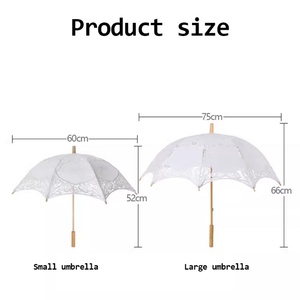 Elegant Artistic Photo Wedding Photo Posing Accessory European Vintage Hollowed Out Lace <b>Umbrella</b> - Product Image 3