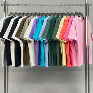 Men's <b>Plain</b> Cotton T-Shirt Short Sleeve O-Neck Oversized Fit Solid Color T Shirts Custom Logo Printing Embroidered <b>Tshirt</b> - Product Image 3