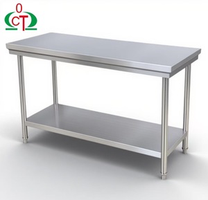 <span class=keywords><strong>Table</strong></span> <span class=keywords><strong>de</strong></span> travail en acier inoxydable robuste, <span class=keywords><strong>table</strong></span> <span class=keywords><strong>de</strong></span> préparation pour cuisine commerciale, restaurant, cantine, <span class=keywords><strong>service</strong></span> <span class=keywords><strong>de</strong></span> restauration, antirouille - Product Image 1