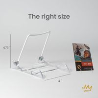 Présentoir de bureau robuste en acrylique incassable à niveaux pour jouets, artisanat, desserts et petits objets décoratifs