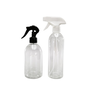 16oz 500ml/750ml bullet shape pet plastic cleaning spray bottle for house cleaning bottles and cleaning solution Commercial use