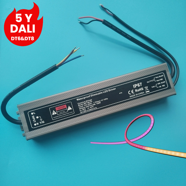 Led Driver DALI-2 Dali DT6 Dimmable & DT8 Dual Color Tunable Lighting Power Supply Constant Voltage Dimming Ip66 Ip67 Ip68