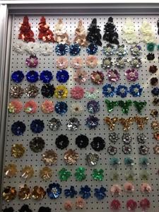 Mới Đến Hoa Nhỏ 3D Thiết Kế May Trên Đính Cườm Sequins Stereo Hoa Cho Giày Phụ Kiện - Product Image 2