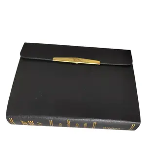Factory Direct Hardcover Premium Leather NIV Pocket Size Bible Printed with Buttons and Outer Box