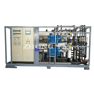 Customizable 24m3/day-500m3/day Skid Mounted RO Seawater Desalinator New Condition Water Desalination Machines Pump Motor PLC