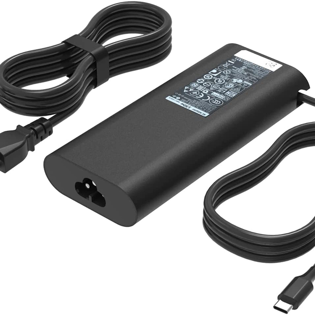 130W PD USB-C Laptop Power Adapter with OTP Protection for XPS 15 9500 9575 2in1 17 9700 Latitude 7410 7310