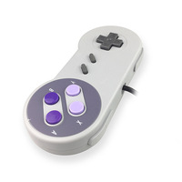 Mando Retro con cable USB para Super Nintendo, Mando SNES para PC, IOS y Android