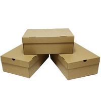 Caja de Zapatos Plegable de Cartón Corrugado Reutilizable y Portátil, Envío Exprés, Papel Kraft para Zapatos de Hombre y Mujer