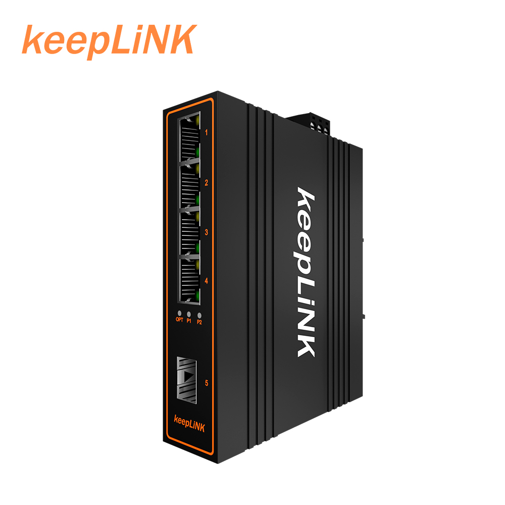 CCTV Промышленный Ethernet 4 порта PoE switch 1 порт волокно по восходящей линии