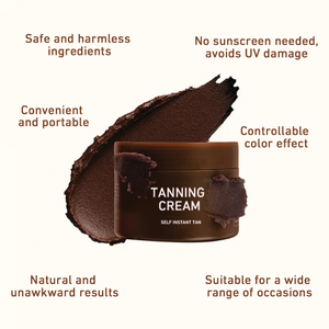 Nature Brown Intensive Tan Accelerator Tanner Cream para la playa al aire libre Sun Tan Accelerator Dark Body Self Sunscreen Tanner Cream - Product Image 2