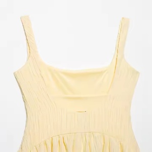 เดรสลำลองเปิดหลังสไตล์โบฮีเมียนแบบเข้ารูป ซักได้ ความยาวปานกลางสำหรับผู้หญิง คอลเลคชั่นใหม่ปี 2025 สำหรับฤดูใบไม้ผลิและฤดูร้อน - Product Image 4