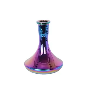 Universale stile russo acqua narghilè colore bottiglia di fumo di vetro Shisha Set Base con prodotti per bottiglie di fumo in vetro colorato