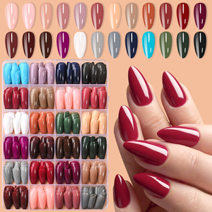 288 <span class=keywords><strong>Uñas</strong></span> Postizas de Almendra en Rojo/Verde/Azul/Blanco Brillante, <span class=keywords><strong>Cortas</strong></span>, Color Sólido, Cobertura Completa, <span class=keywords><strong>Uñas</strong></span> Acrílicas a Presión - Product Image 3