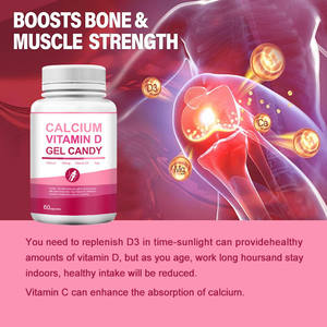 Caramelo de goma OEM ODM personalizado etiquetado privado mejor sabor calcio vitamina D3 para niños y adultos - Product Image 4