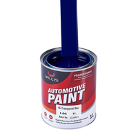 Couleur unie 1K Basecoat Revêtement automatique Peinture de voiture bleue transparente et réparation automobile Peinture en aérosol en résine acrylique