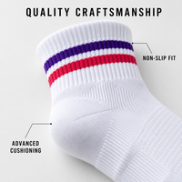 Chaussettes de sport personnalisées en Spandex/Coton pour la course, le cross-training et la randonnée - Absorbantes et séchage rapide