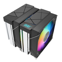 Refroidisseur de processeur pour ordinateur de jeu XM40, tour unique, radiateur d'air pour PC, refroidissement par air du processeur avec affichage numérique et ventilateur ARGB