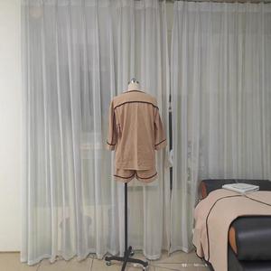 Completo da <span class=keywords><strong>donna</strong></span> per il commercio estero, con maniche a cinque pollici e <span class=keywords><strong>pantaloncini</strong></span>, a blocchi di colore, alla moda e ampio, set due pezzi - Product Image 4